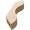 Ekena Millwork 3-inch W x 12-inch D x 12-inch H Carmel Rough Cedar Woodgrain TimberThane Knee Brace, Primed BRCUR03X12X12CARRCPR - alternate 6